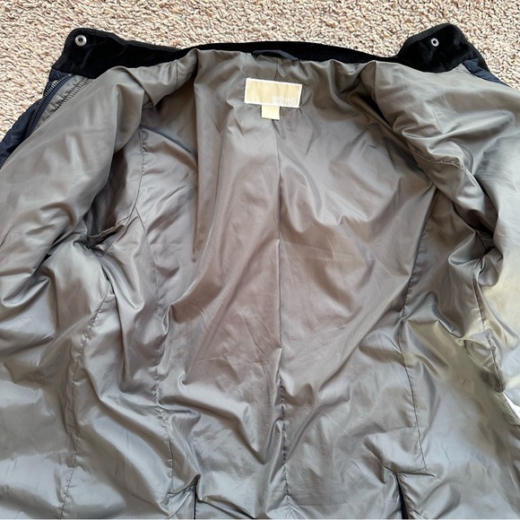 MICHAEL‎ KORS Quilted Black High Neck Women’s Jacket Size 8 - Picture 11 of 14